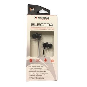 Xtreme Electra Bluetooth Earbuds with Mic in Black